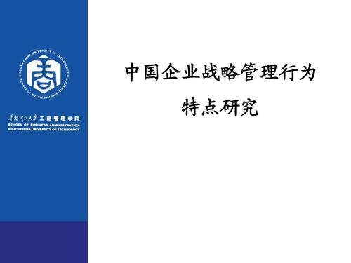 免费文档 所有分类 经管营销 企业管理 中国企业战略管理行为特点研究